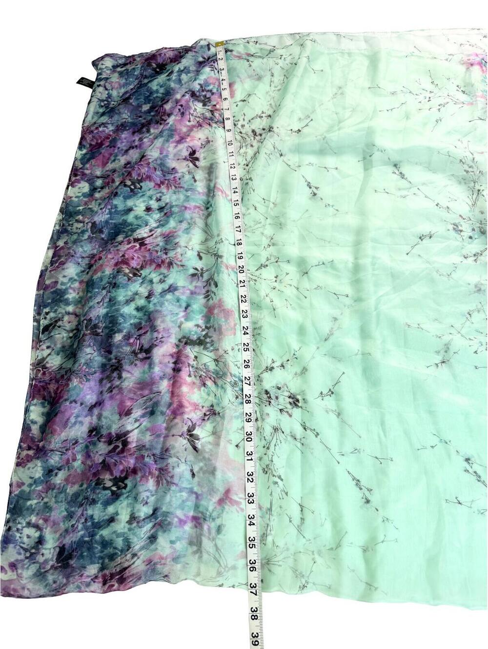 Dreamy Watercolor Floral Cover Up Scarf Festival Shawl - Picture 4 of 5